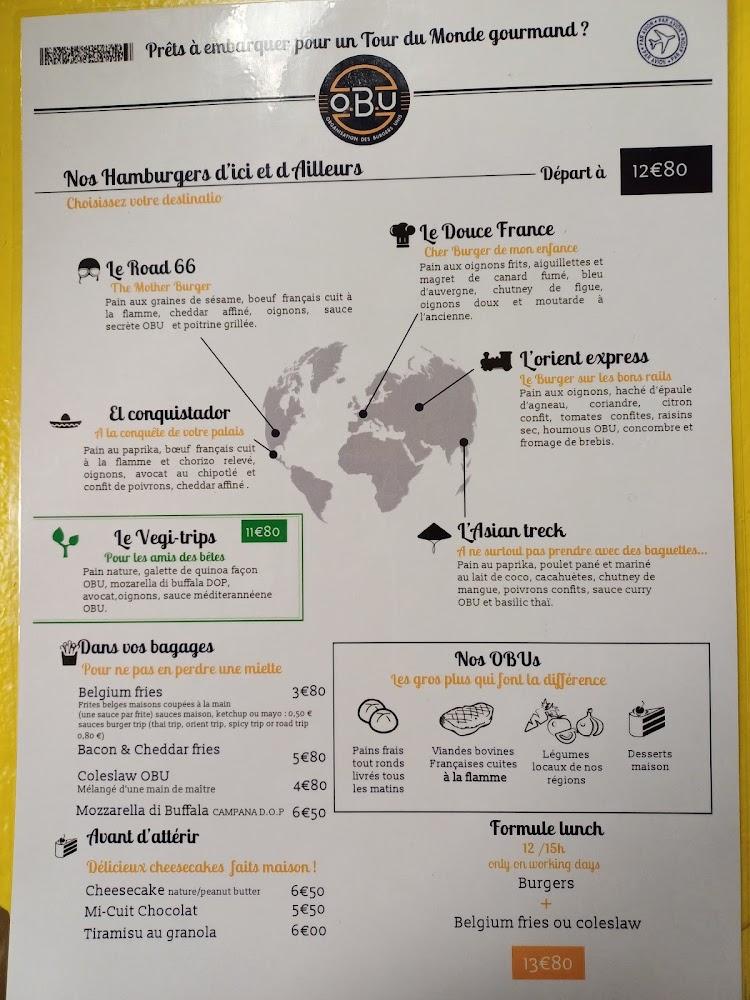 OBU Organisation des Burgers Unis - Menu Image 1